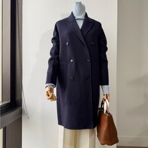 Theory Double-Breasted Coat in Double-Face
Wool-Cashmere